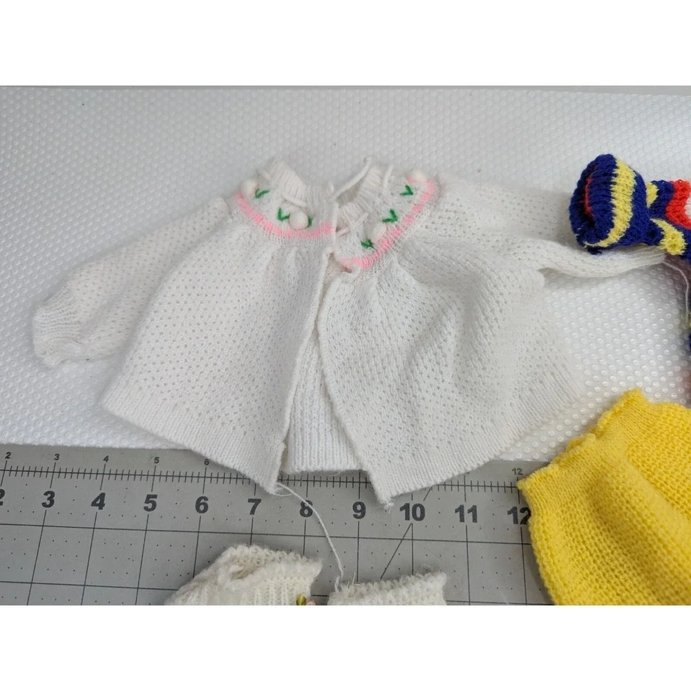 Knit‎ Doll Outfit Sweater Tights Booties Lot Vintage